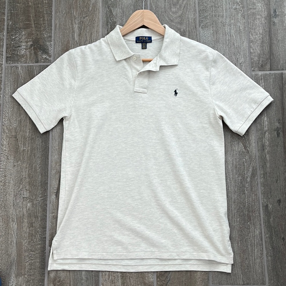 Polo by Ralph Lauren Boys size XL 18-20 cream oat knit polo